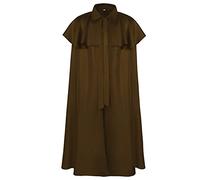 PAIDAXING Bata medieval gótica renacentista con capucha para hombre, capa de mago steampunk, monje vampiro, disfraz de Halloween, cosplay, juego de rol, traje temático histórico, atuendo de actuación