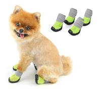PAIDEFUL Botas para perros, zapatos para perros pequeños y protectores de patas de verano, suela antideslizante y malla antideslizante, transpirable, antideslizante, para suelos duros, caminar, correr