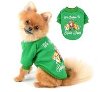 PAIDEFUL Pijamas para Perros Pequeños Medianos Jerséis Navideños Forro Polar Abrigo Cálido Jersey de Invierno Ropa para Cachorros Chihuahua Ropa para Gatos 2 Patas Clima Frío Otoño Verde XXL