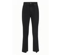 PAIGE Hoxton Slim Crop Twisted Seam Nightfall Noir Talla: W23 | Vaqueros Pitillo Outlet | Mujer | Negro