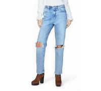 PAIGE Hr Noella 30in Criss Cross Blt Ravenna Destructed Talla: W29 | Vaqueros Rectos Outlet | Mujer