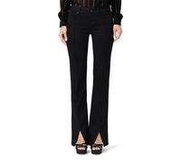 PAIGE Sloane Front Seams And Slit Black Shadow Talla: W24 | Pantalones Anchos Outlet | Mujer | Negro