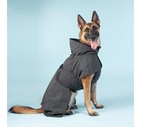 Paikka Luz Reflectante Impermeable para Perros 50 Negro Ajustable Rompe-Vientos