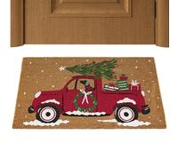 Paillasson De Noël En Coco -Paillasson De Noël - Tapis Antidérapant À Motif De Voiture - Tapis De De Nolël, Paillassonn D'hiver Antidérapant Et Lavable Pour Intérieur Et Extérieur