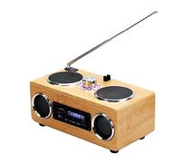 PAILON Radio Retro Vintage, Radio FM con Estilo Clásico Antiguo, Altavoz Multimedia Receptor Clásico USB con Reproductor MP3, para Casa, Fiesta, Exterior, Regalo