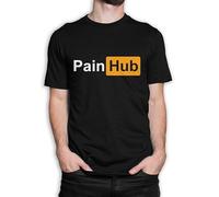 Pain Hub Funny T-Shirt Funny GraphicsPainhub Cool tee Black M