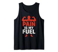 Pain is my Fuel - Ropa de Gimnasio Motivacional Camiseta sin Mangas