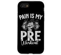 Pain Is My Pre Entrenamiento Entrenamiento Fitness Levantamiento de Pesas Carcasa para iPhone SE (2020) / 7/8