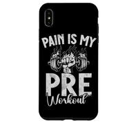 Pain Is My Pre Entrenamiento Entrenamiento Fitness Levantamiento de Pesas Carcasa para iPhone XS MAX