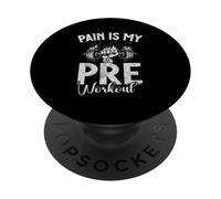 Pain Is My Pre Entrenamiento Entrenamiento Fitness Levantamiento de Pesas PopSockets PopGrip Adhesivo