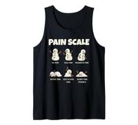 Pain Scale Snowman Nurse Christmas Funny Xmas Holiday Camiseta sin Mangas
