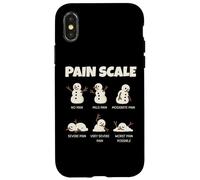 Pain Scale Snowman Nurse Christmas Funny Xmas Holiday Carcasa para iPhone X/XS
