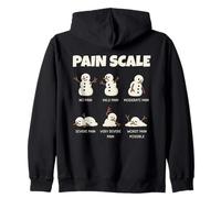 Pain Scale Snowman Nurse Christmas Funny Xmas Holiday Sudadera con Capucha