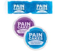 PAINCAKES Reutilizable, se adhiere al cuerpo, envoltura corporal con mini paquete de 2 paquetes de hielo morado y azul, pequeños paquetes de hielo, perfecto para lesiones y áreas pequeñas, compresa