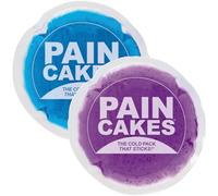 Paincakes Reutilizable, se adhiere al cuerpo, paquete frío redondo, mini, 2 unidades, morado y azul, paquetes de hielo pequeños, perfecto para lesiones y áreas pequeñas, compresa fría sin látex