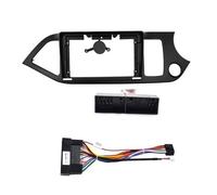 Painel estéreo carro Para Kia Para Picanto Para Morning 2011 Estéreo GPS MP5 Android 2 Din Unidad Principal Panel Marco Navegación 9 Pulgadas Fascia(RHD Cable)