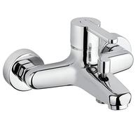 Paini - Gaia 105 Grifo mezclador de baño monomando para bañera con ducha 1 chorro, soporte ducha articulado y flexible Silverflex 175 cm, acabados cromados y brillantes
