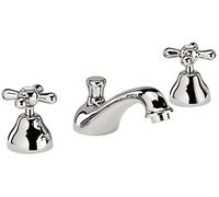 Paini Liberty CR211 - Juego de grifería para lavabo con 3 orificios y desagüe automático de 1" 1/4.
