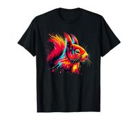 Paint Art Ardilla roja Ardillas Camiseta