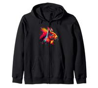 Paint Art Ardilla roja Ardillas Sudadera con Capucha
