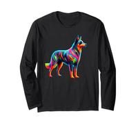 Paint Art Australian Cattle Dog Manga Larga