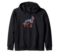 Paint Art Australian Cattle Dog Sudadera con Capucha