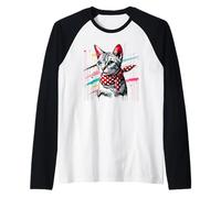 Paint Art Egyptian Mau Cat Egyptian Maus Painter Artist Camiseta Manga Raglan