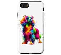 Paint Art English Toy Spaniel King Charles Spaniel Carcasa para iPhone SE (2020) / 7 / 8
