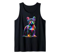 Paint Art French Bulldog Frenchie Bulldogs Camiseta sin Mangas