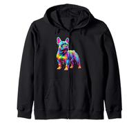 Paint Art French Bulldog Frenchie Bulldogs Sudadera con Capucha