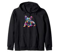 Paint Art French Bulldog Frenchie Bulldogs Sudadera con Capucha