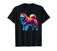 Paint Art Japanese Akita Inu Camiseta