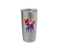 Paint Art Nova Scotia Duck Tolling Retriever Toller Vaso térmico de acero inoxidable de doble pared