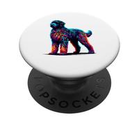 Paint Art Portuguese Water Dog Portie PopSockets PopGrip Adhesivo