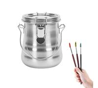 Paint Brush Cleaner - Metal Brush Holder, Paint Brush Cleaner Tool | Portable Sturdy Brush Washer, Oil Painting Brush Cleaner, Efficient Brush Cleaner Secure Brush Holder with Porous Cleaning Filter