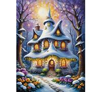 Paint by Number for Adult,Halloween Attic DIY Oil Painting Kits on Canvas for Beginner,with Brushes and Acrylic Pigment,Paint by Numbers Arts and Crafts Kit for Home Decor with frame,50x65cm