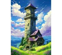 Paint by Number for Adult,Loft Sky DIY Oil Painting Kits on Canvas for Beginner,with Brushes and Acrylic Pigment,Paint by Numbers Arts and Crafts Kit for Home Decor Without Frame,40x50cm