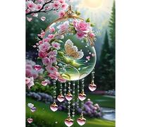 Paint by Number for Adult,Nature Flower Sun DIY Oil Painting Kits on Canvas for Beginner,with Brushes and Acrylic Pigment,Paint by Numbers Arts and Crafts Kit for Home Decor Without Frame,40x50cm