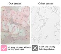 Paint by Number for Adult,Pink Dream Beach DIY Oil Painting Kits on Canvas for Beginner,with Brushes and Acrylic Pigment,Paint by Numbers Arts and Crafts Kit for Home Decor with frame,50x65cm