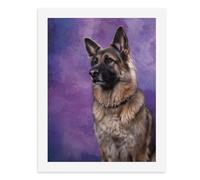 Paint by Numbers A Colorful Shepherd Dog-2 Kit de pintura digital para adultos, crea tu propia escena mágica, suministros de arte sin marco, 40 x 50 cm