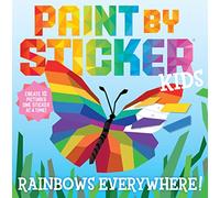 Paint by Sticker Kids – Arcoíris por todas partes – Crea 10 imágenes, una pegatina a la vez