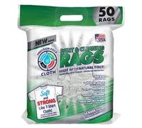 Paint & Cleaning Rags, White, 12.5 x 16-In., 50-Ct. PFC-99972-50X