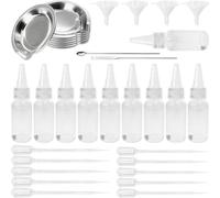 Paint Dropper Bottle - 30ml Empty Squeeze Bottles Stick Palette Set