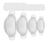 Paint Filters | Stainless Steel Funnel Set with Handle Detachable Strainer | Mesh Filter Metal Silicone Funnels & Colander for Home Family Art Craft Enthusiast Ink Honey