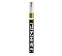 Paint Marker Gold, Quick Dry Ink, Permanent Metal Pen, Tombstone Outdoor Waterproof Fade Resistant Ink, for Metal Model Wheel Glass Rock Wood Crafts Outdoor Repair Diy Art Tombstone Marking 14.3cm