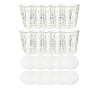Paint Mixing Measuring Cup, Set de 10 copas de resina mezcladas, Craft Mixing Cups With Lids, Epoxy Paint Mixing Cups, Precise Resin Mixing Tools for Mixing Paint, Stain, epoxi, Resin