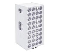 Paint Organizer, 72-Hole Rotating Rack Stand, 16.14x7.48x7.48 Inches 360° Vertical Storage Tower, Space-Saving Paint Bottle Holder for 2oz Acrylics, Painting Supplies, Hobby, or Studio Use