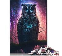 Paint Owl In Forest Puzzles Imposible,desafío for Adults Juego Educativo 1000 Piezas Obra De Arte De Juego De para Adultos Y Niños A Partir De 12 Años 1000pcs (38x26cm)
