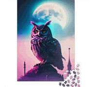 Paint Owl Rompecabezas Imposible,desafío for Adults Entretenimiento Creativo 1000 Piezas Obra De Arte De Juego De para Adultos Y Niños 1000pcs (75x50cm)