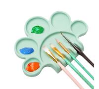 Paint Palette - Paint Palette Tray Mixing Palete, Portable Silicone Color Mixing Station | Flexible Nonstick Durable Reusable Ideal For Acrylic Watercolor Paints Creative Art Projects